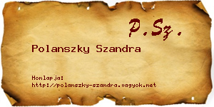Polanszky Szandra névjegykártya